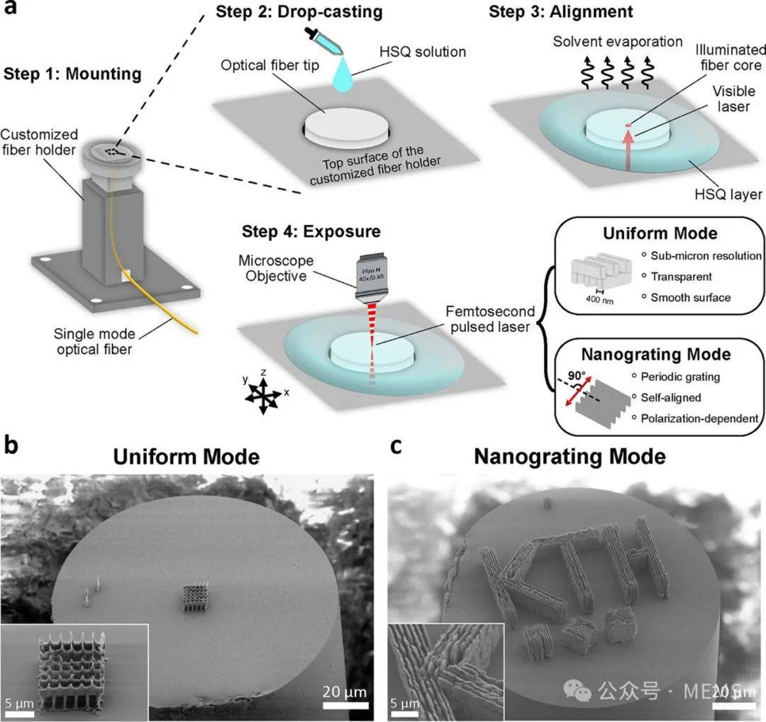 光纖尖端3D打印玻璃折射率傳感器 精準(zhǔn)測量有機(jī)溶劑濃度的創(chuàng)新方案與集成服務(wù)